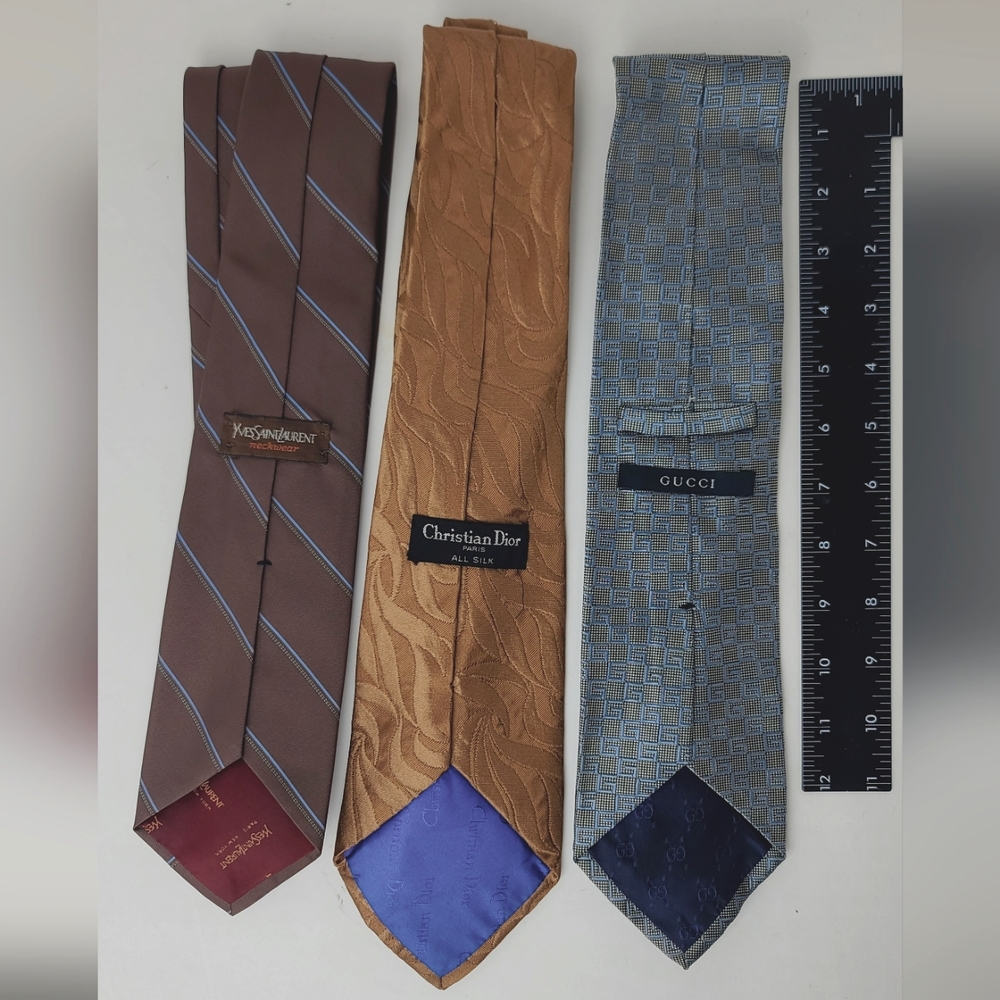 Authentic Gucci Dior YSL Luxury Necktie